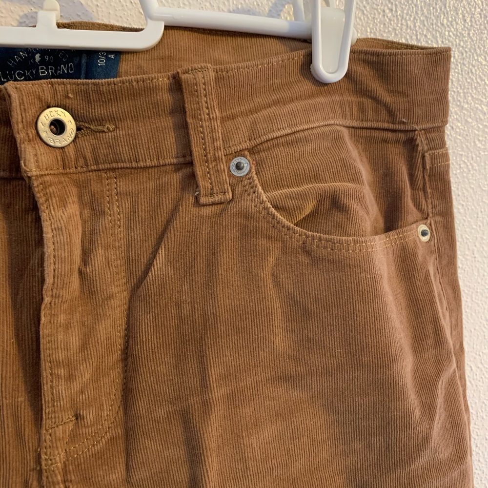 Lucky Brand Sofia Skinny Brown Corduroy